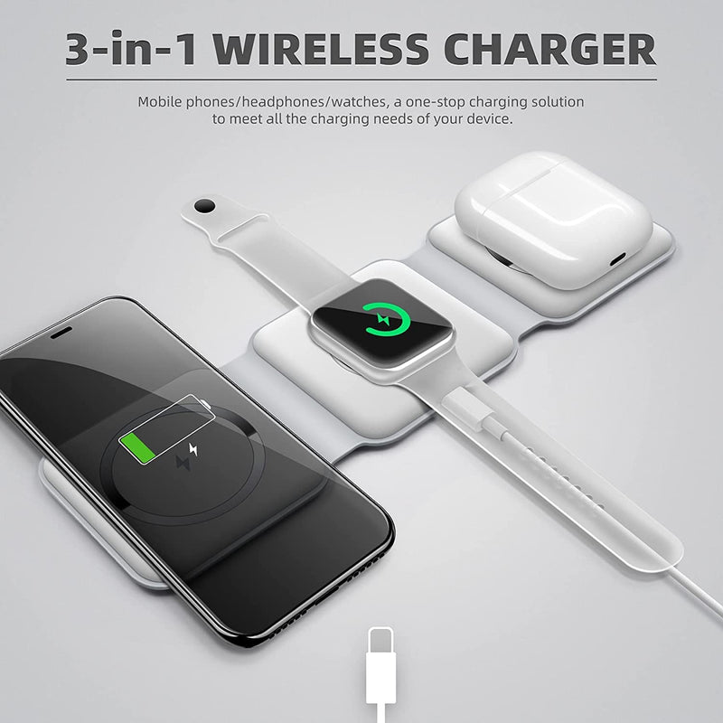 3 In 1 Wireless Charging Pad Portable
